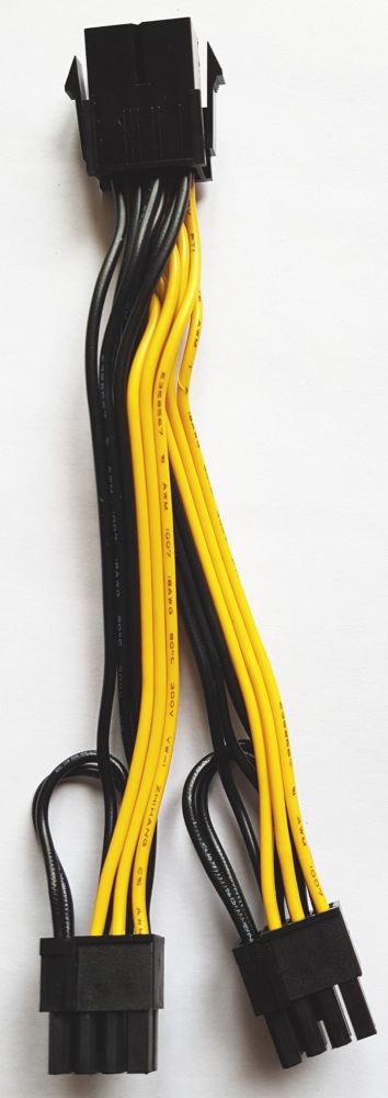 Переходник Generic 8 pin EPS на 2 x 8(6+2) pin PCI-E VGA 23 см кабель питания