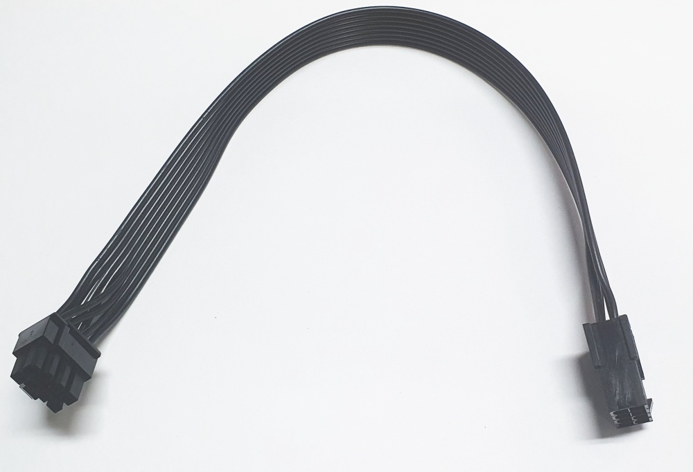 Удлинитель Generic 8-pin PCIE 30 см на 8 (6+2) Pin PCIE, 18AWG, питание видеоадаптеров