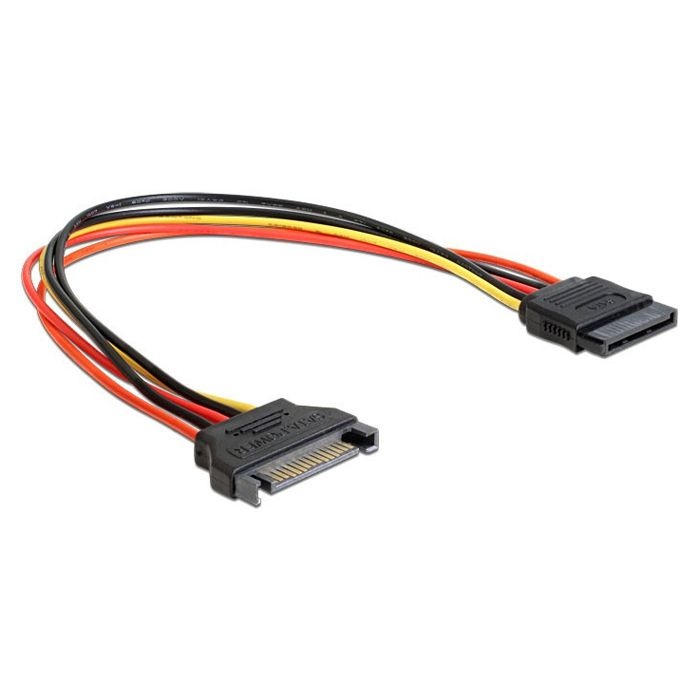 Удлинитель Generic SATA power питания, длина кабеля 15 см, удлинитель SATA питания