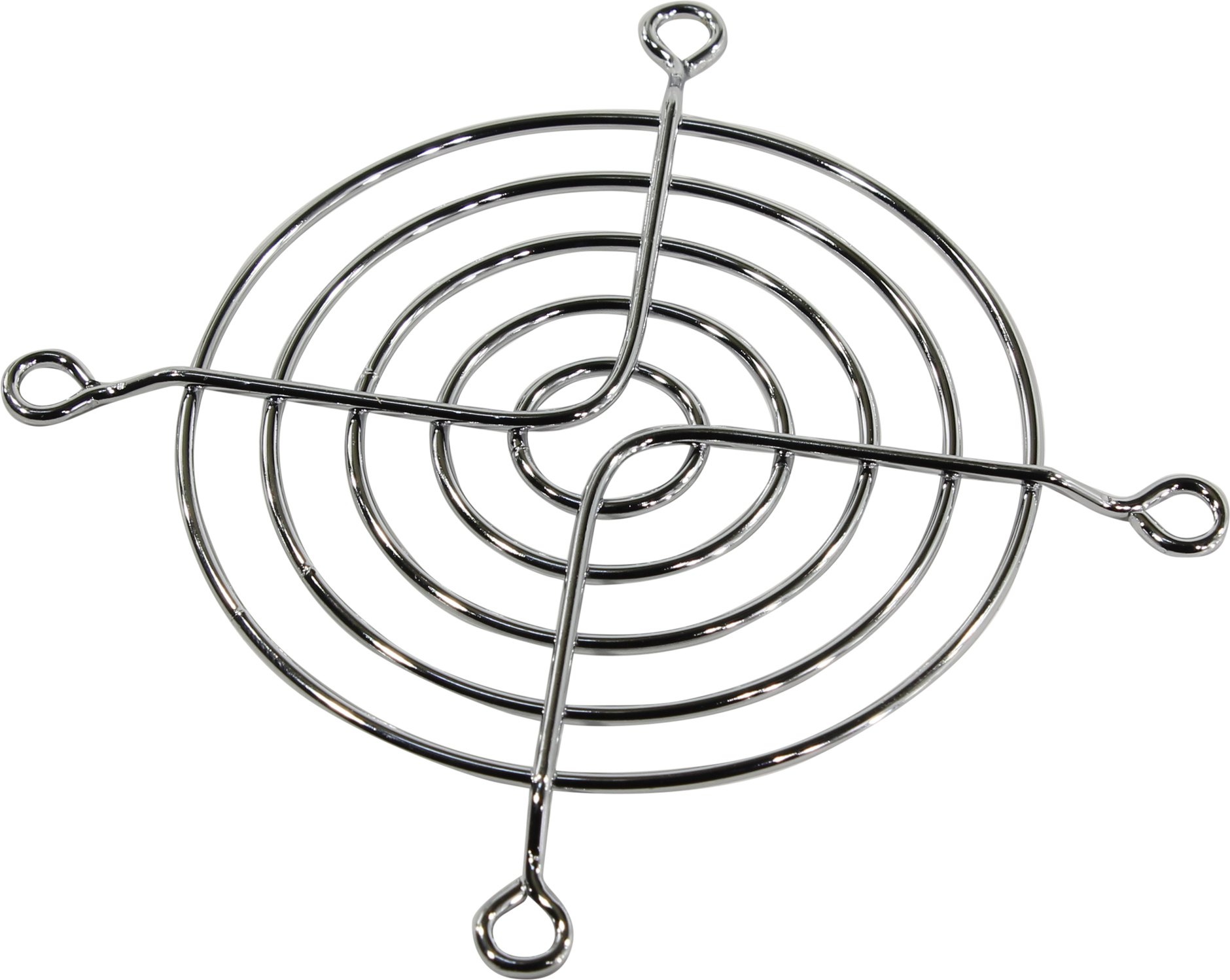 Решетка Akasa 80x80 MG-08 Chrome Fan Guard защитная для вентилятора ПК 80x80 мм, серебристая