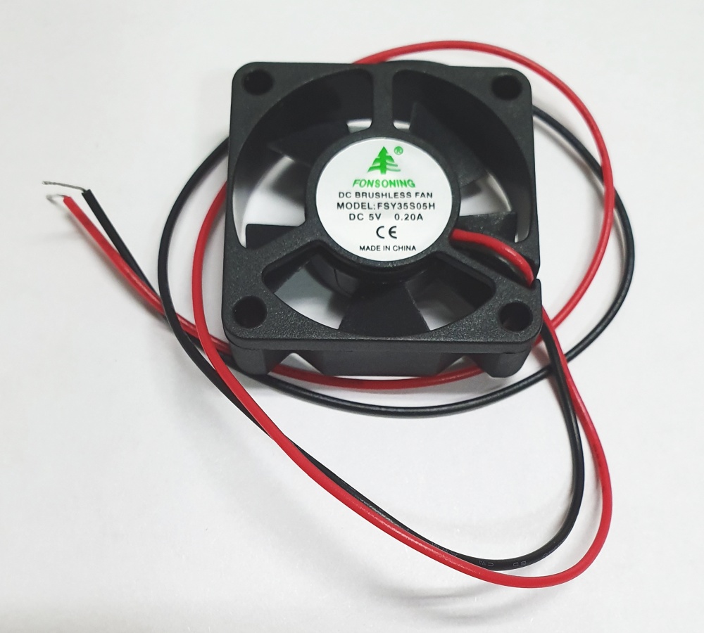 Вентилятор Fonsoning 35x35x10 FSY35S05H, 8000rpm, 20dB(M), 0.15A, 2pin, 5v