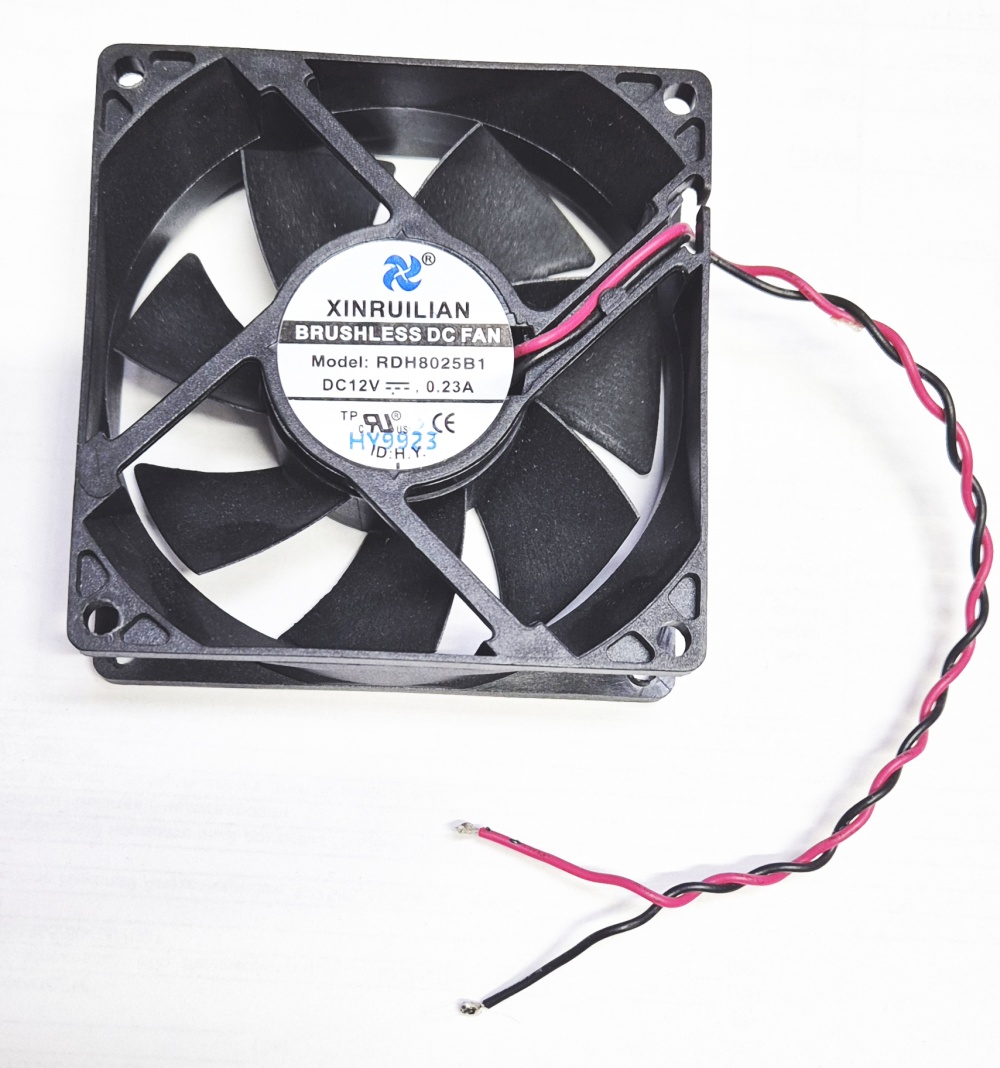 Вентилятор 80х80х25 Generic Xinruilian RDH8025B1 0.23А 12В Без разъема
