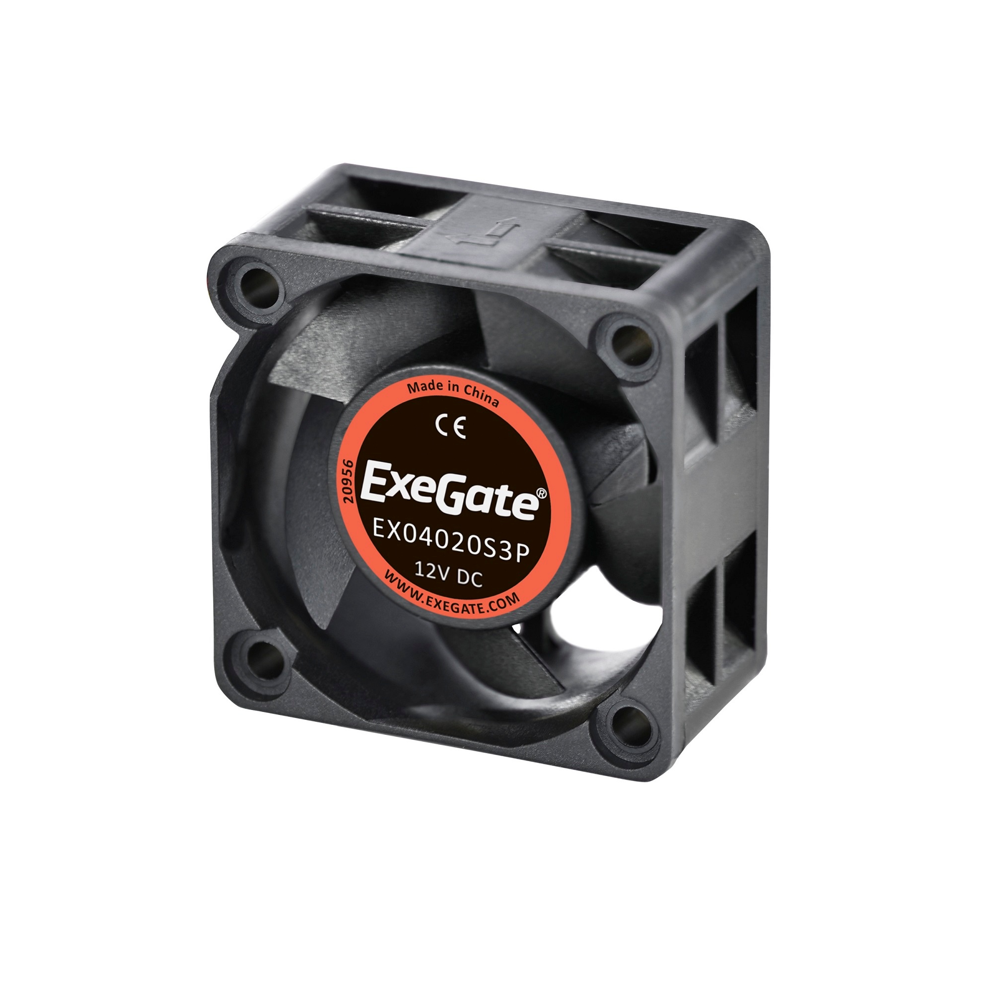 Вентилятор Exegate 40x40x20 EX04020S3P, 6500rpm, 28dB(M), 0.09A, SLB, 3pin