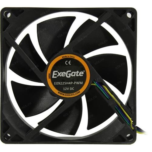 Вентилятор 92x92x25 Exegate ExeGate EX09225H4P-PWM, 0-2000rpm, 26dB(M), 0.08A, DBB, 4pin