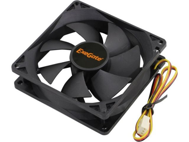 Вентилятор 92x92x25 Exegate ExeGate EX09225H3P, 2000rpm, 27dB(M), 0.08A, HBB, 3pin