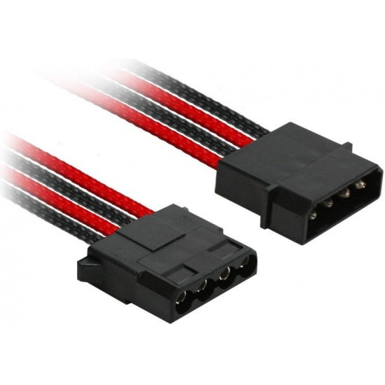 Разветвитель Nanoxia 4-pin MOLEX в 3 х 4-pin MOLEX, 30см черный/красный NX43A30SR