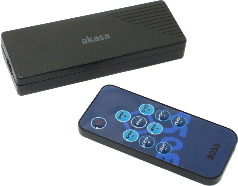 Контроллер Akasa Vegas ARGB LED Controller, HUB, 6channel, ДУ-пульт, AK-MX246