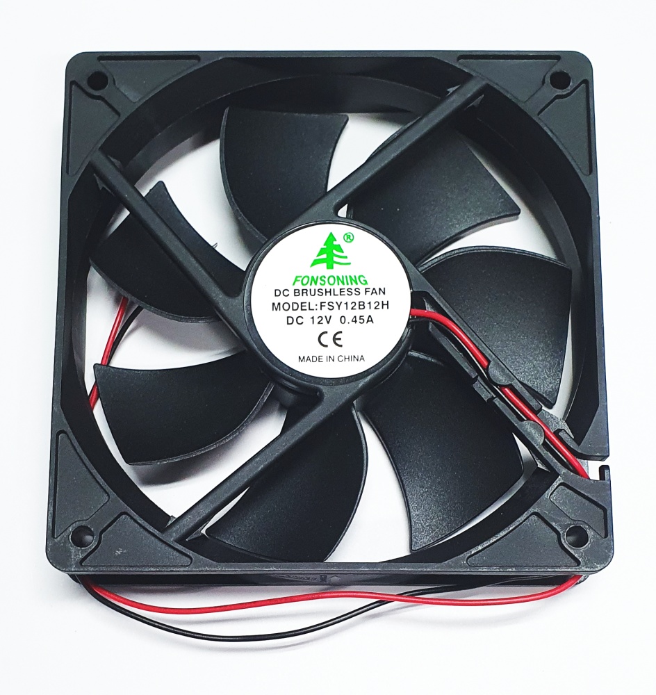 Вентилятор 120x120x25 Fonsoning FSY12B12HH, 3500rpm, 45dB(M), 0.45A, 2pin, 12V