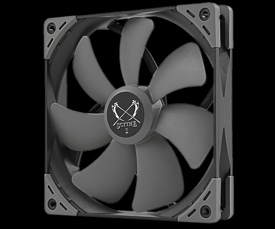 Вентилятор 140x140x27 Scythe Kaze Flex Square PWM Fan, 300-1800 rpm KF1425FD18S-P