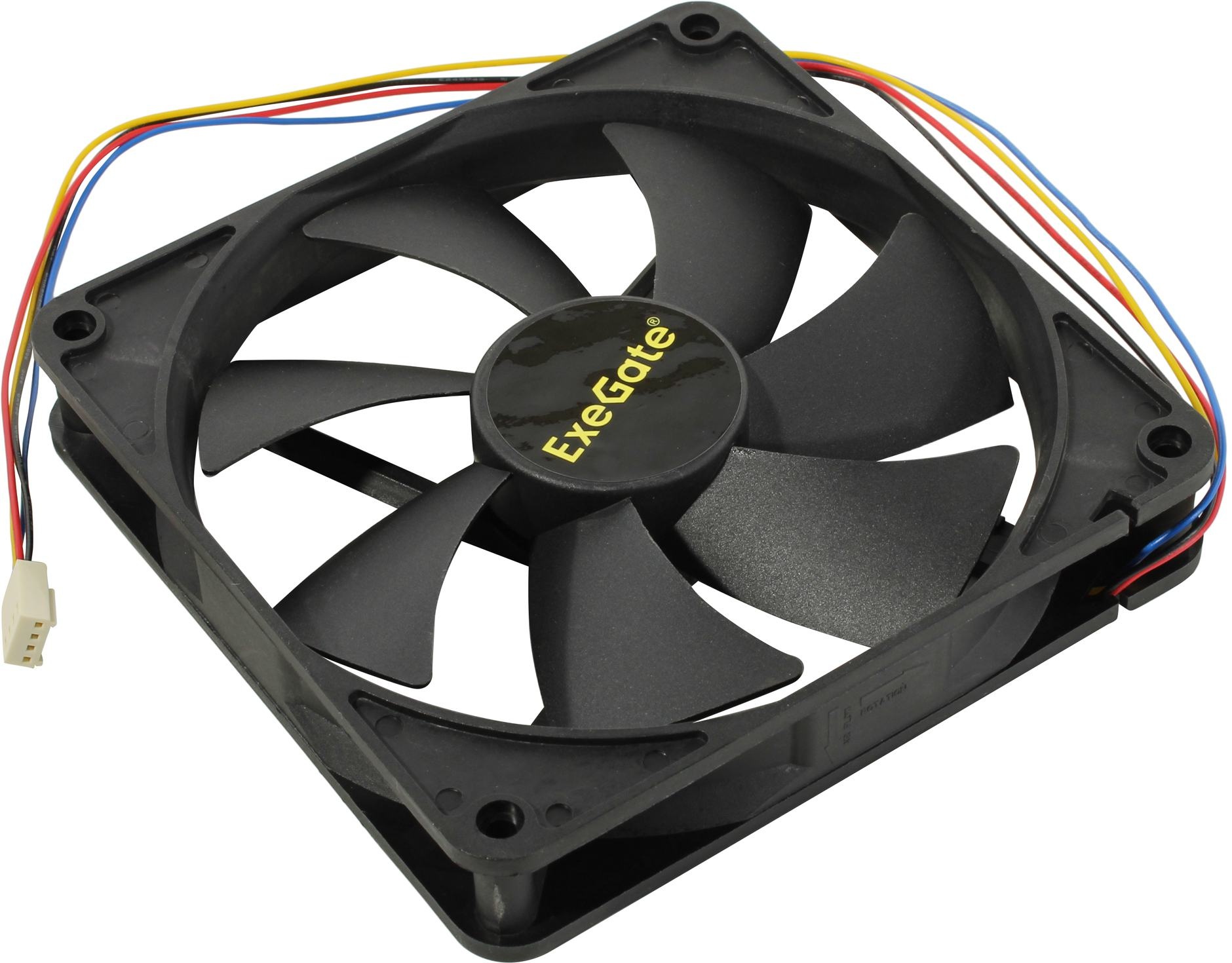 Вентилятор 140x140x25 Exegate EX14025B4P-PWM, 0-1200rpm, 28dB(M), 0.06A, DBB
