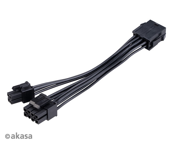 Удлинитель Akasa 8-Pin to 8+4-Pin Power Adapter Cable 15см AK-CBPW22-15
