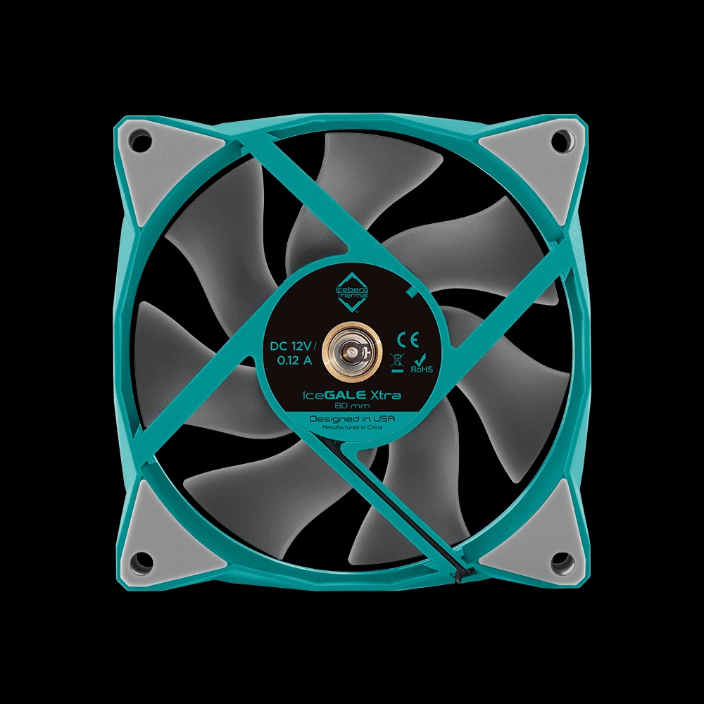  iceberg 80x80x25 IceGALE Xtra  TEAL  800 - 3000 RPM