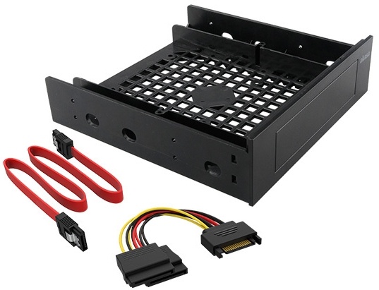 5,25 Akasa Крепление SSD/HDD3.5/2.5 в 5.25 с кабелем SATA AK-HDA-12