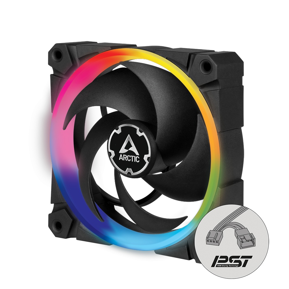  120x120x27 Arctic BioniX P120 ARGB, PWM, 400-2300rpm, 0.16A, ACFAN00146A
