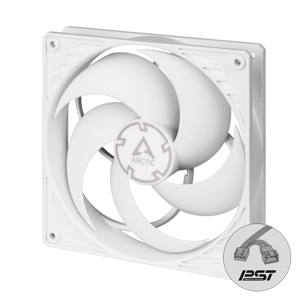 Вентилятор 140x140x27 Arctic P14 PWM PST (Белый/Белый), 200-1700rpm, 0.12A, ACFAN00197A