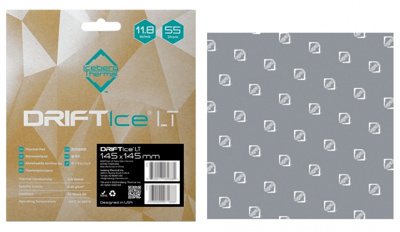  iceberg 145x145x1.0 mm Thermal DriftICE LT  (11.8W/mK)