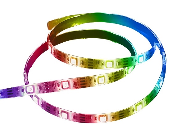 Светодиодная лента Akasa Vegas HZ 2m RGB с управлением и синхронизацией музыки, USB, пульт