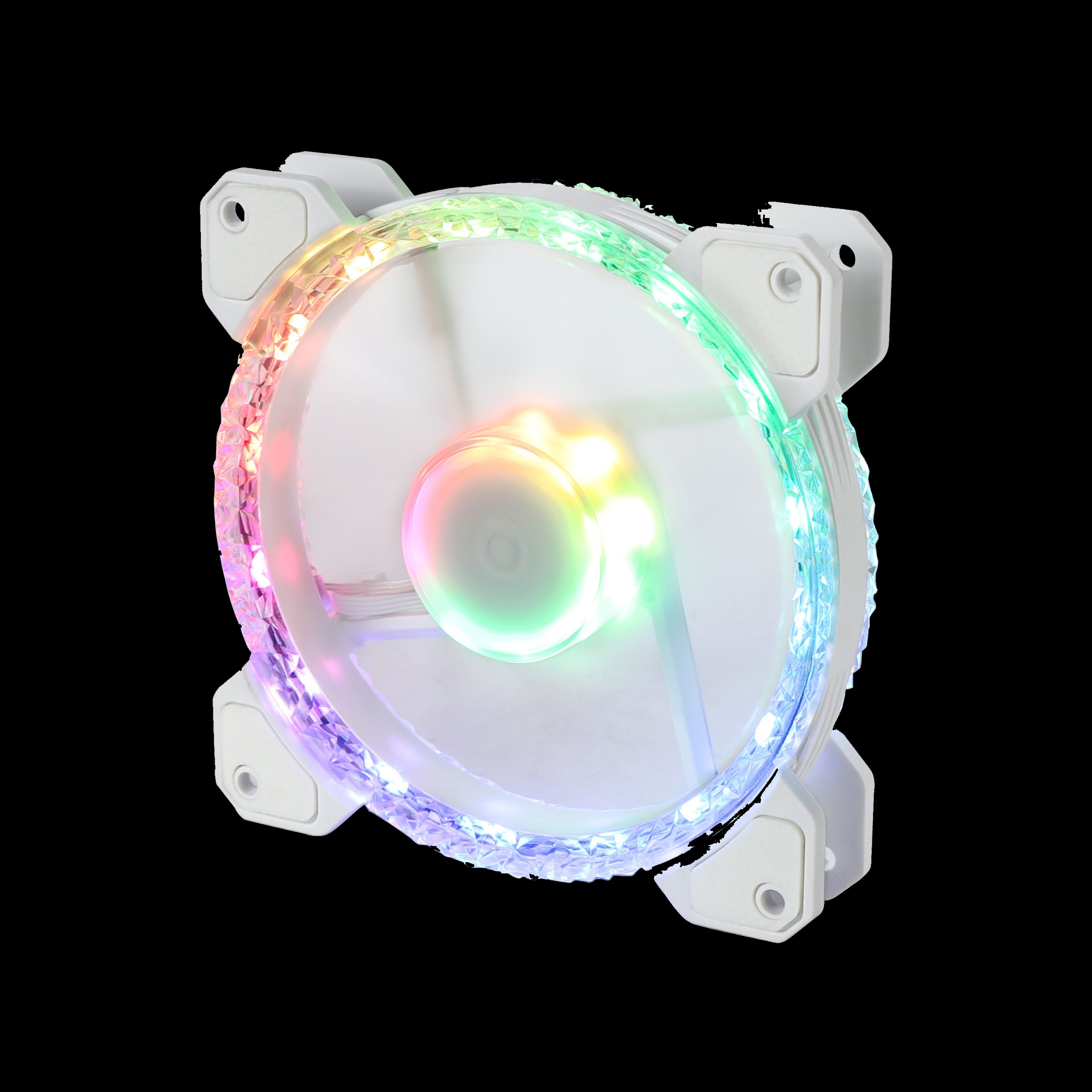 Вентилятор 120x120x25 GELID Solutions STELLA FROST ARGB, 500-1600rpm, 35dB(M), 0.19A, HB, белый, FN-STELLA-02