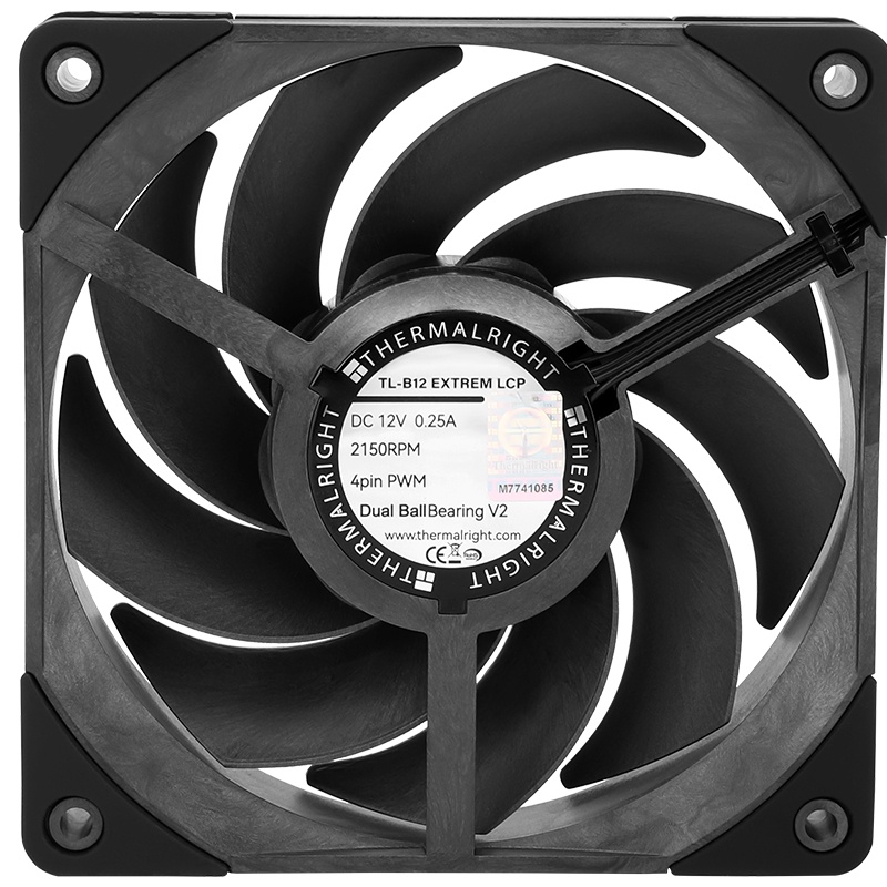  120x120x25.6 Thermalright TL-B12-EX-LCP PWM, 2150rpm, 28.1dB(M), 0.25A