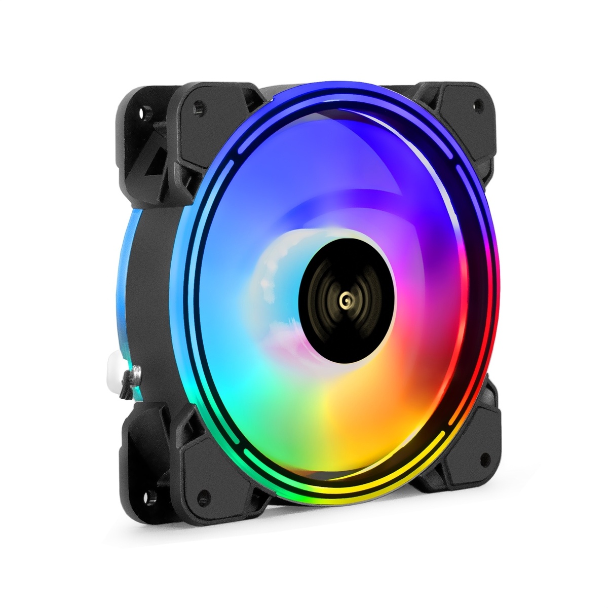Вентилятор 120x120x25 Exegate EX12025HM3PM.FRGB.7O5CSU,  1200rpm, 0.24dB(M), HBB, 3pin+molex