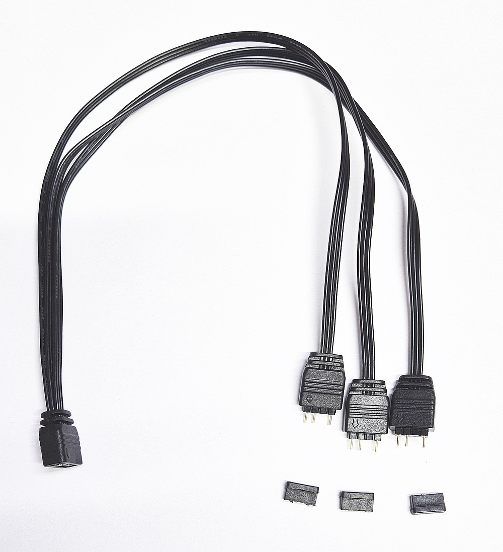 Разветвитель Generic ARGB LED 1 на 3, 5V 3-pin,  длина отводов 27 см (артикул 1х3-27см)