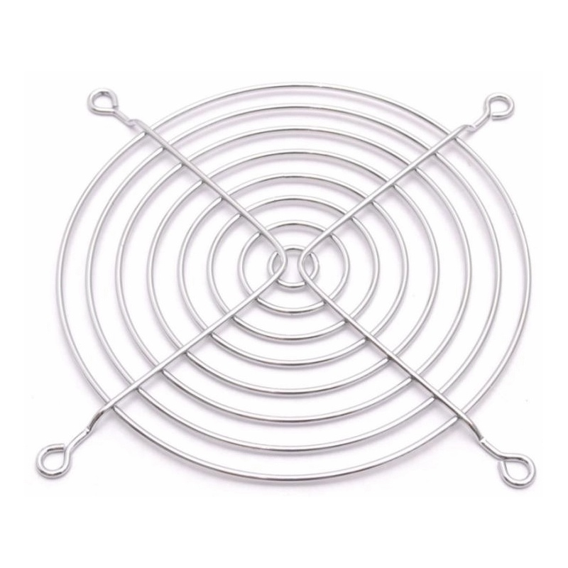 Решетка Sunon 120x120 FG-120/B-5 защитная для вентилятора ПК 120 мм, хромированная, 8 колец