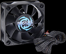 Вентилятор Revoltec 60x60x20 20 dBA 12.3 CFM 2500 RPM RL036
