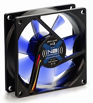 Вентилятор 80х80х25 NoiseBlocker BlackSilentFan ultra quiet X1 1300rpm