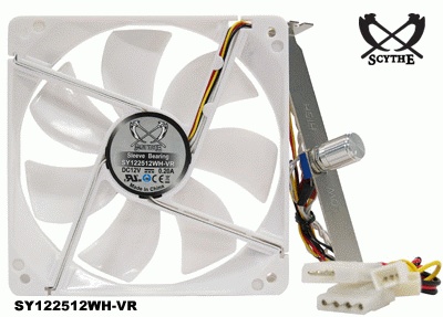 Вентилятор Scythe 80x80x25 Kaze-White LED SY802512WH-VR