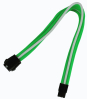 Удлинитель Nanoxia 6-pin PCI-E, 30см, индивидуальная оплетка зеленый/белый NX6PV3EGW